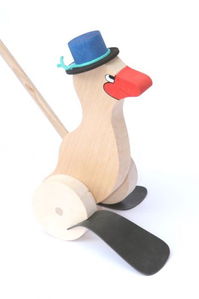 Schiebetier Ente mit Hut